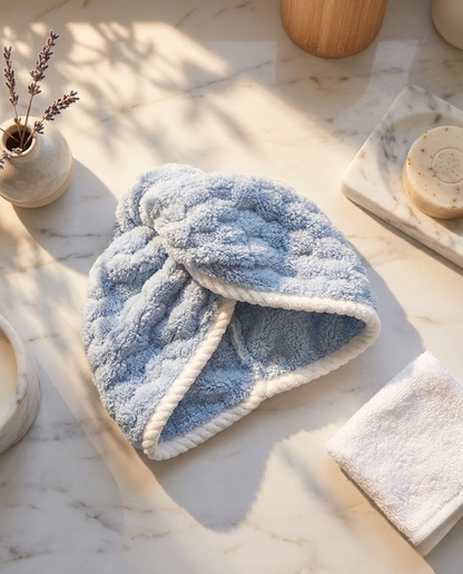 Microfiber Hair Drying Towel Wrap for Quick Absorption