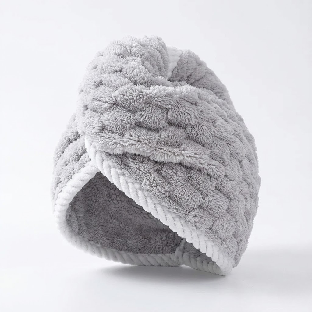 Microfiber Hair Drying Towel Wrap for Quick Absorption