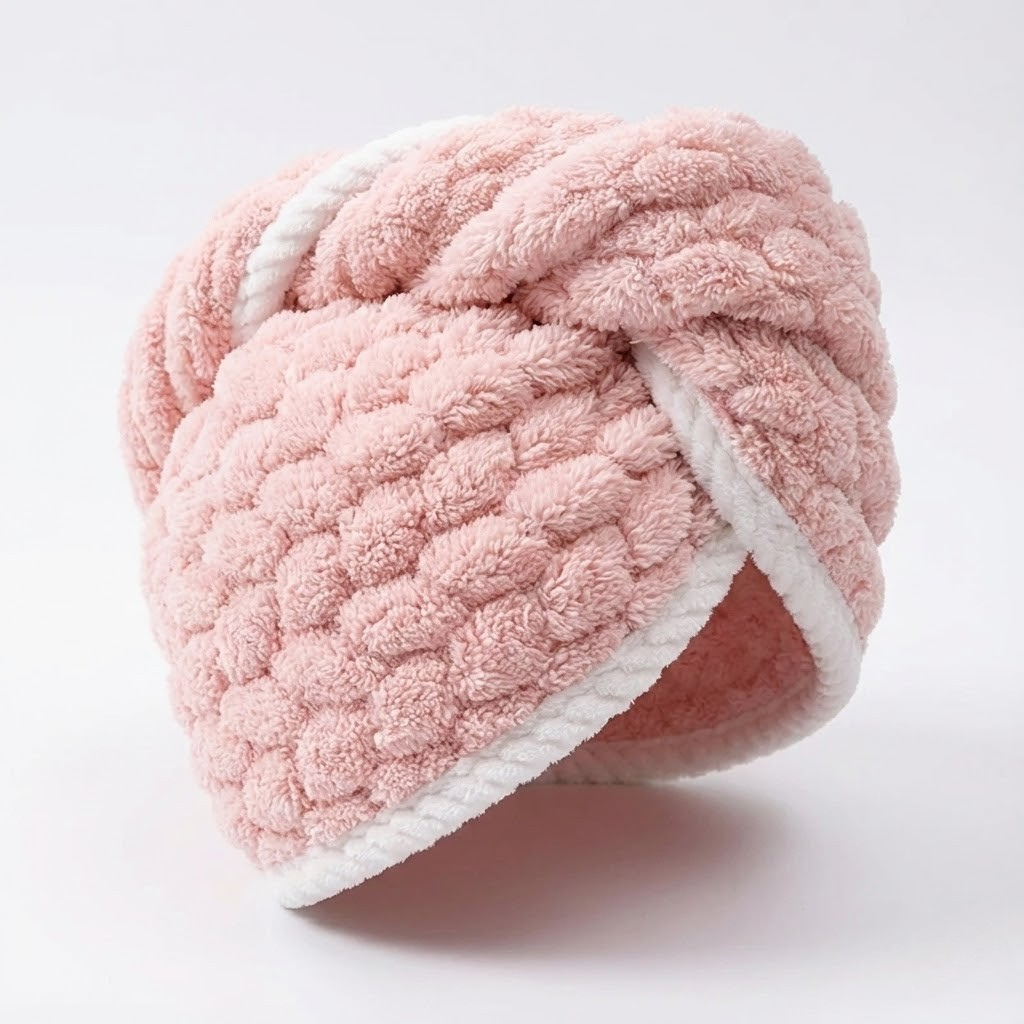 Microfiber Hair Drying Towel Wrap for Quick Absorption