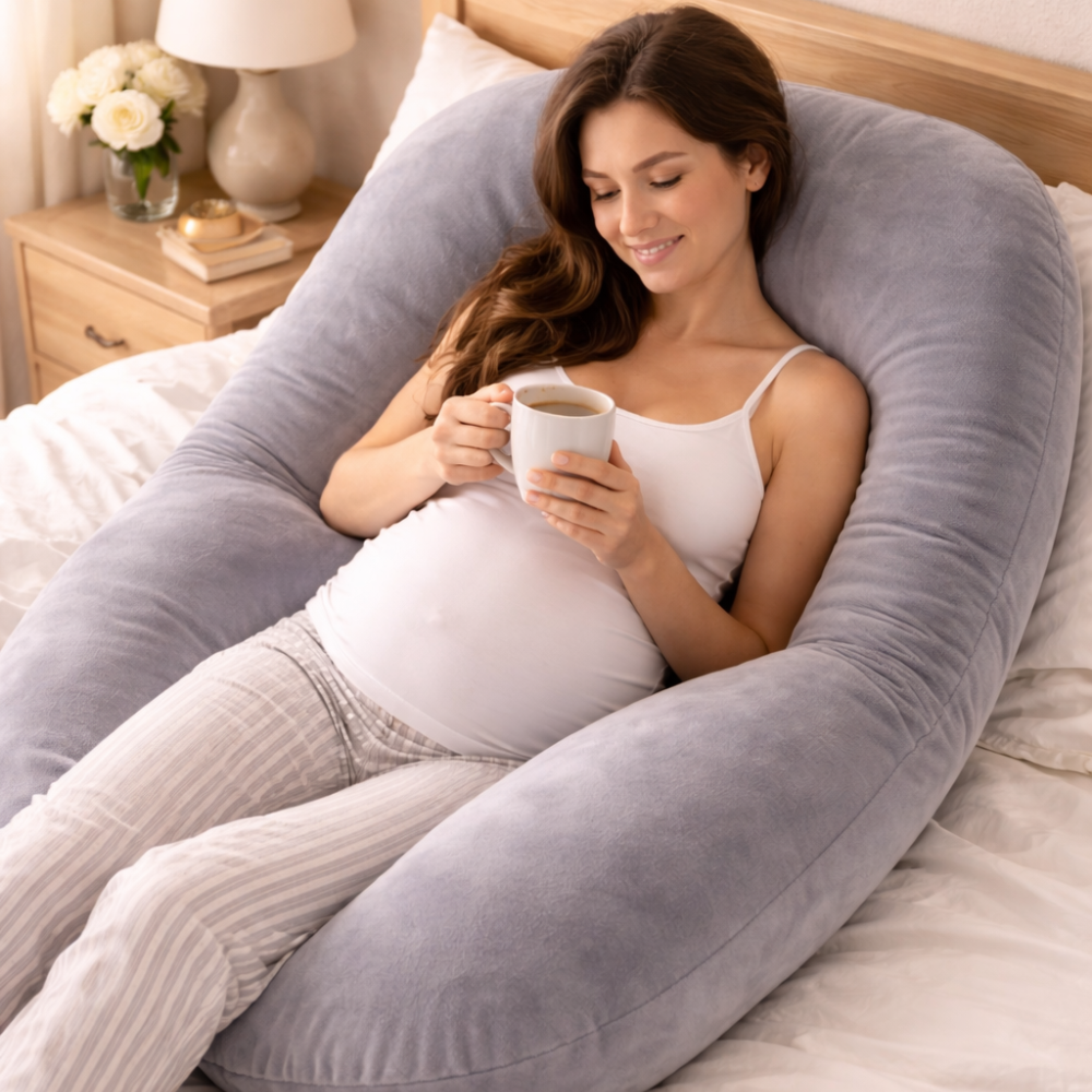 Pregnancy Support Pillow – Cloud Shaped Design