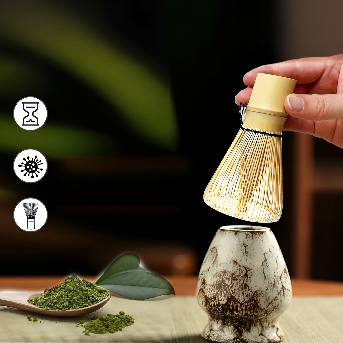 Elegant Matcha Preparation Set - 6 Essential Pieces
