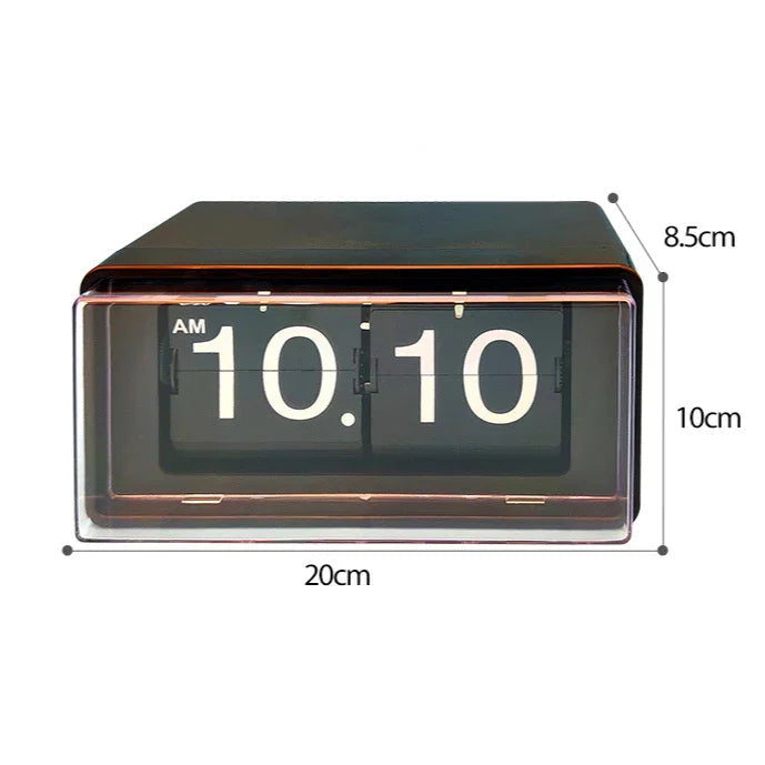 Classic Page Turning Clock with Automatic Time Update