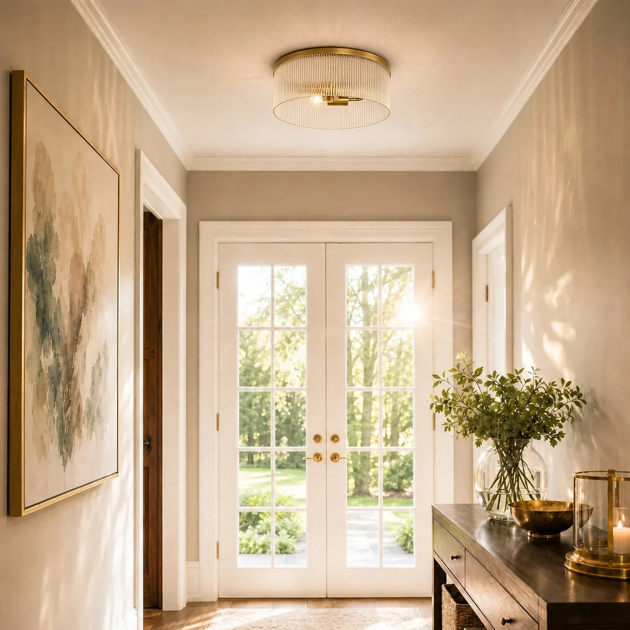 Elegant Flush Ceiling Light Fixture - A Touch of Class