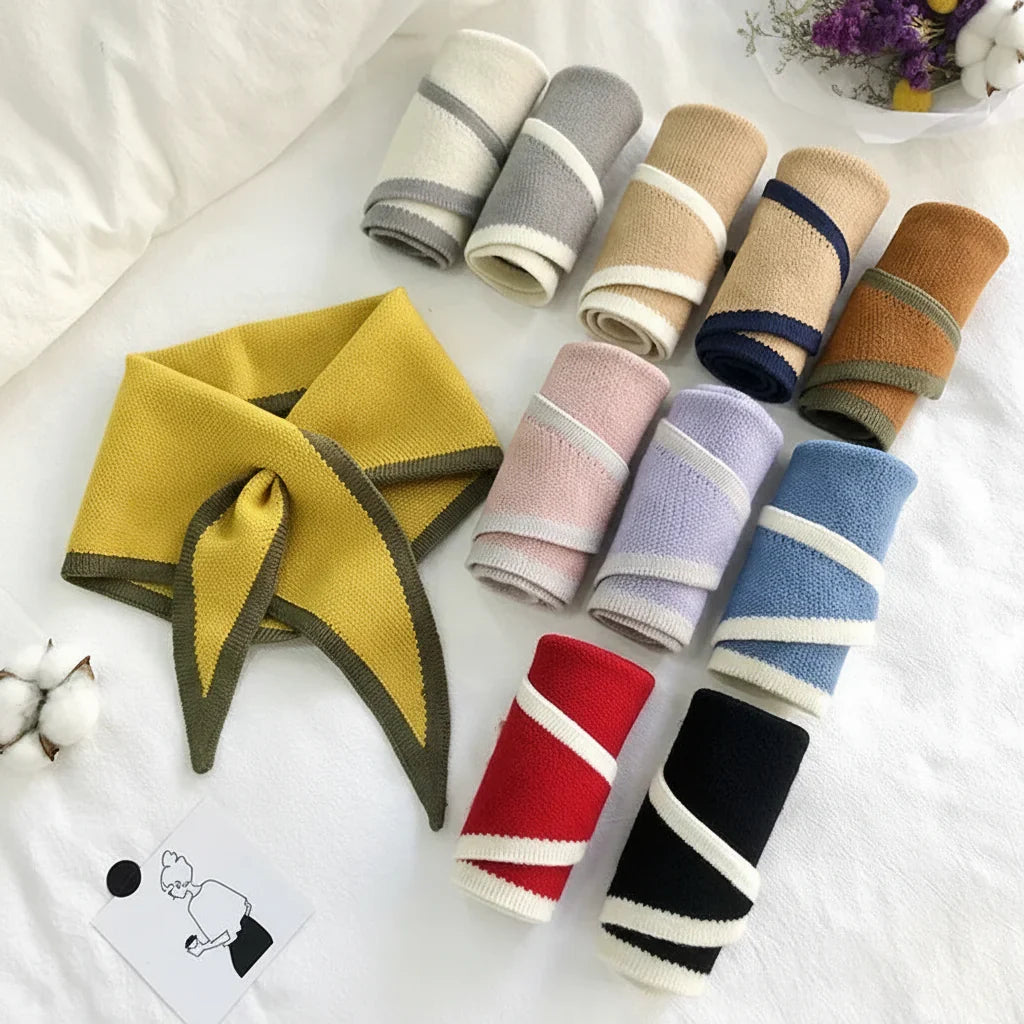 Chic Lightweight Neck Scarf with Stylish Edge Design