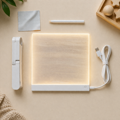 GlowArt Kids' Writing Pad - Eco-Friendly LED Drawing Board