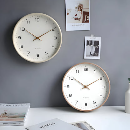 Stylish Silent Round Wall Clock for Home Decor