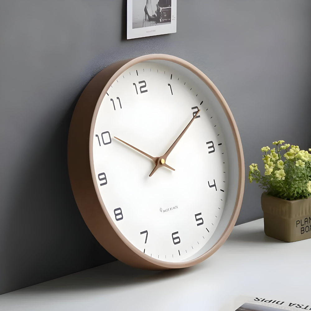 Stylish Silent Round Wall Clock for Home Decor