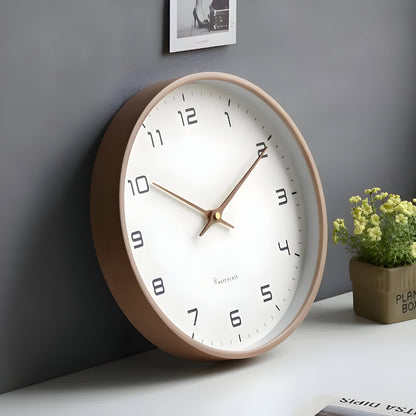 Stylish Silent Round Wall Clock for Home Decor