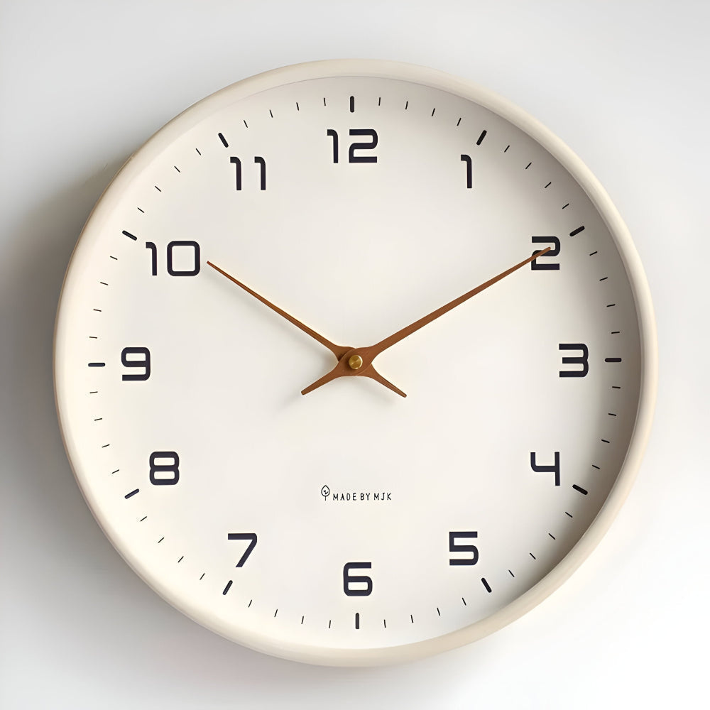 Stylish Silent Round Wall Clock for Home Decor