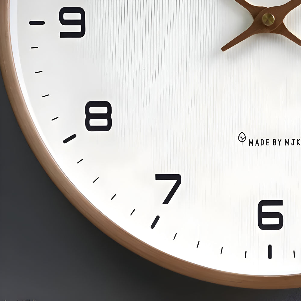 Stylish Silent Round Wall Clock for Home Decor