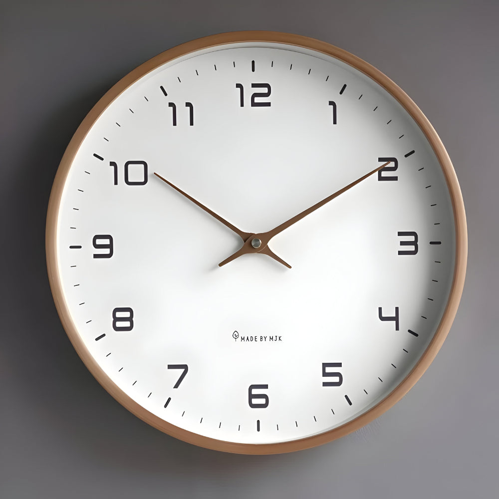 Stylish Silent Round Wall Clock for Home Decor