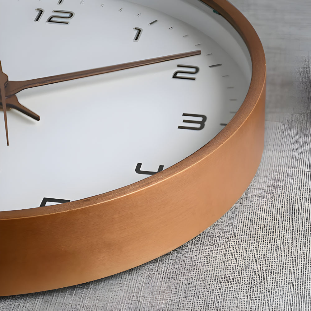 Stylish Silent Round Wall Clock for Home Decor