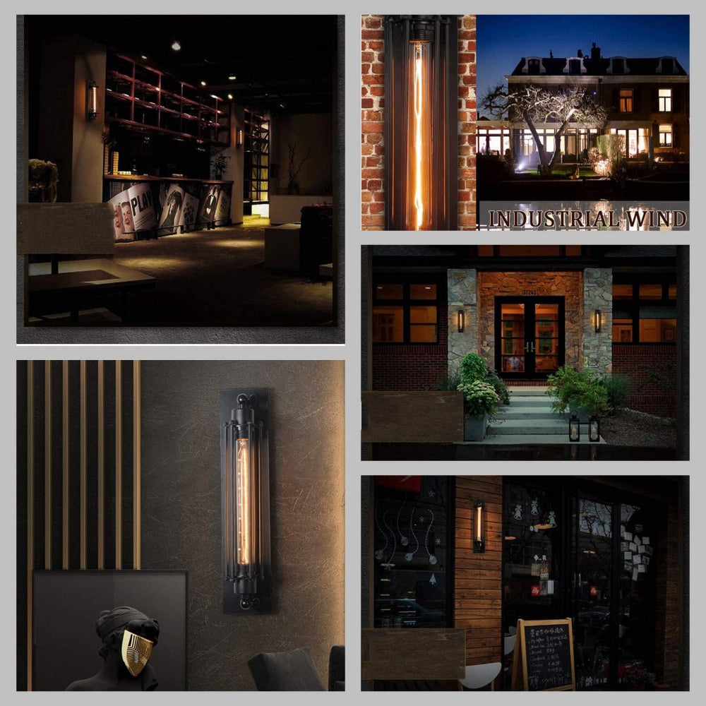 Charming LED Wall Light Fixture in Classic Metal Style