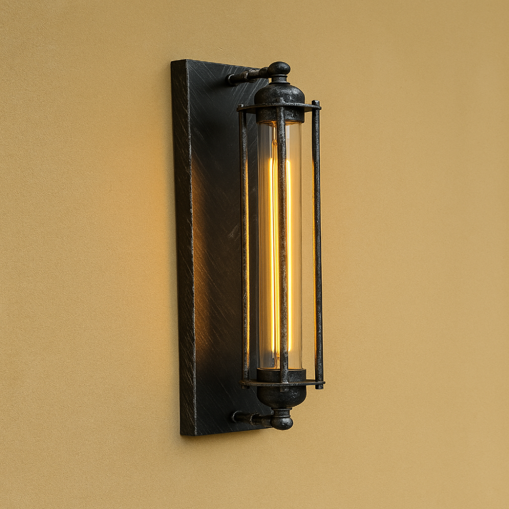 Charming LED Wall Light Fixture in Classic Metal Style
