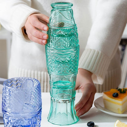 Colorful Stacking Glass Cups for Entertaining Style