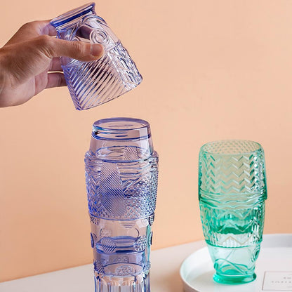 Colorful Stacking Glass Cups for Entertaining Style