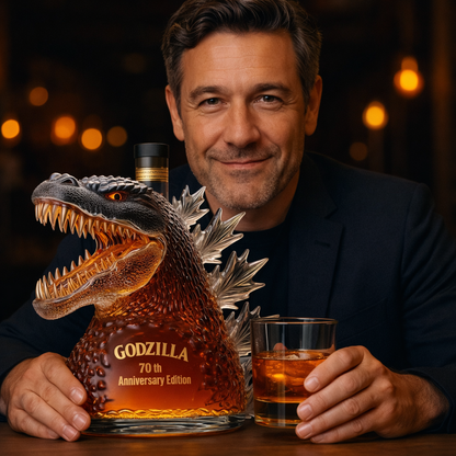 Whimsical Monster-Head Whiskey Decanter for Home Bars