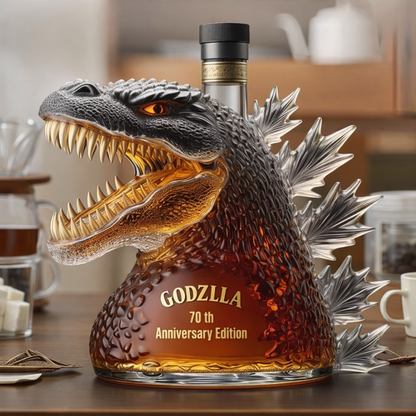 Whimsical Monster-Head Whiskey Decanter for Home Bars