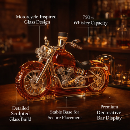 Biker-Inspired Whiskey Decanter for Your Home Bar