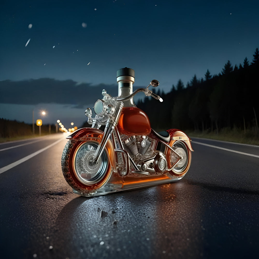 Biker-Inspired Whiskey Decanter for Your Home Bar