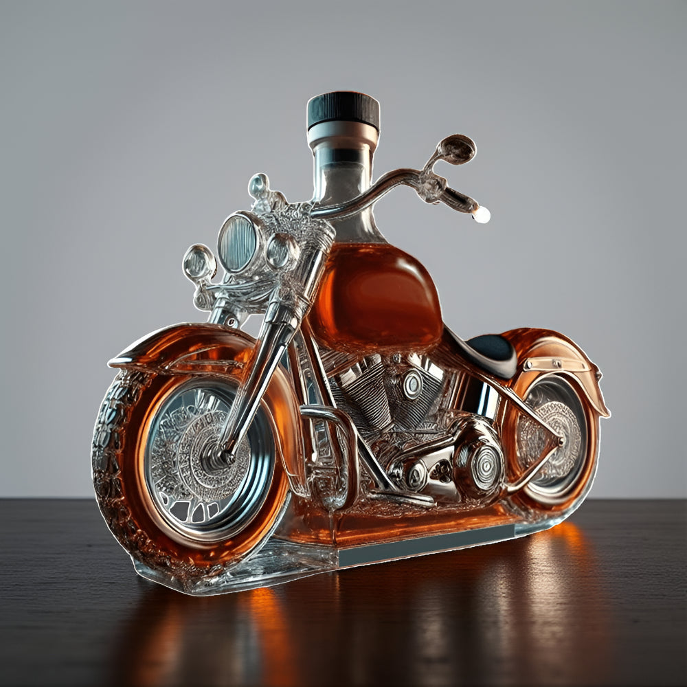 Biker-Inspired Whiskey Decanter for Your Home Bar