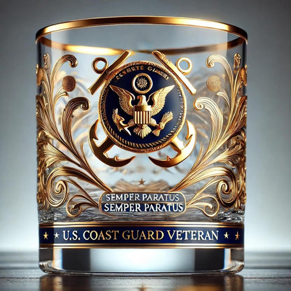 Honorary Glassware for Veterans - Premium Whiskey Glass