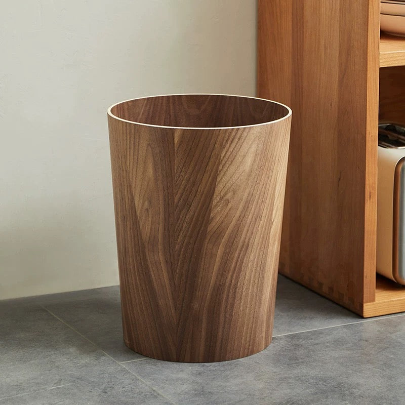 Elegant Dual-Layer Kitchen Waste Container with Swivel Lid