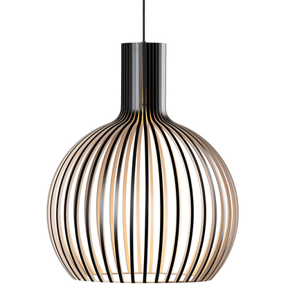 Stylish Wooden Cage Pendant Light Fixture