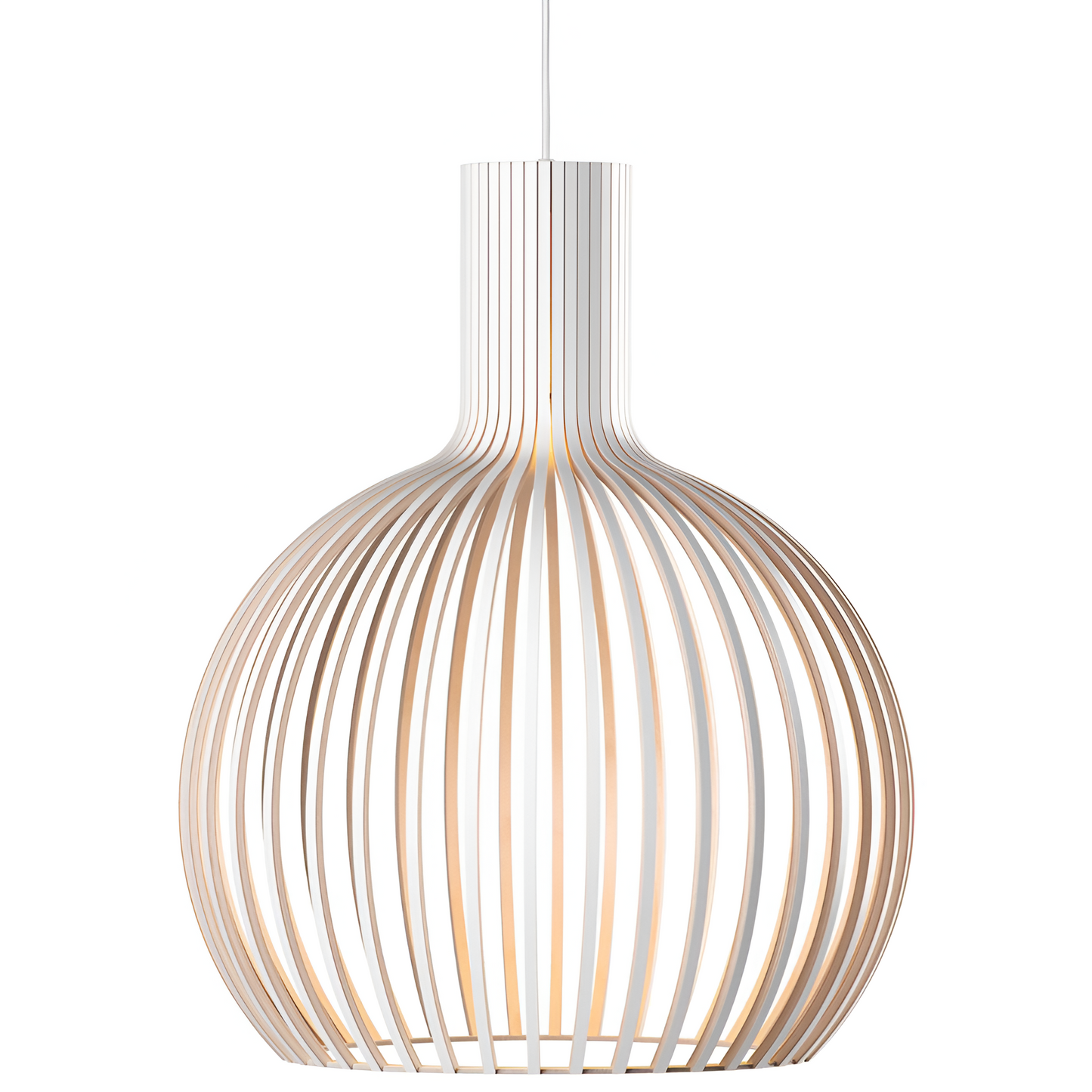 Stylish Wooden Cage Pendant Light Fixture