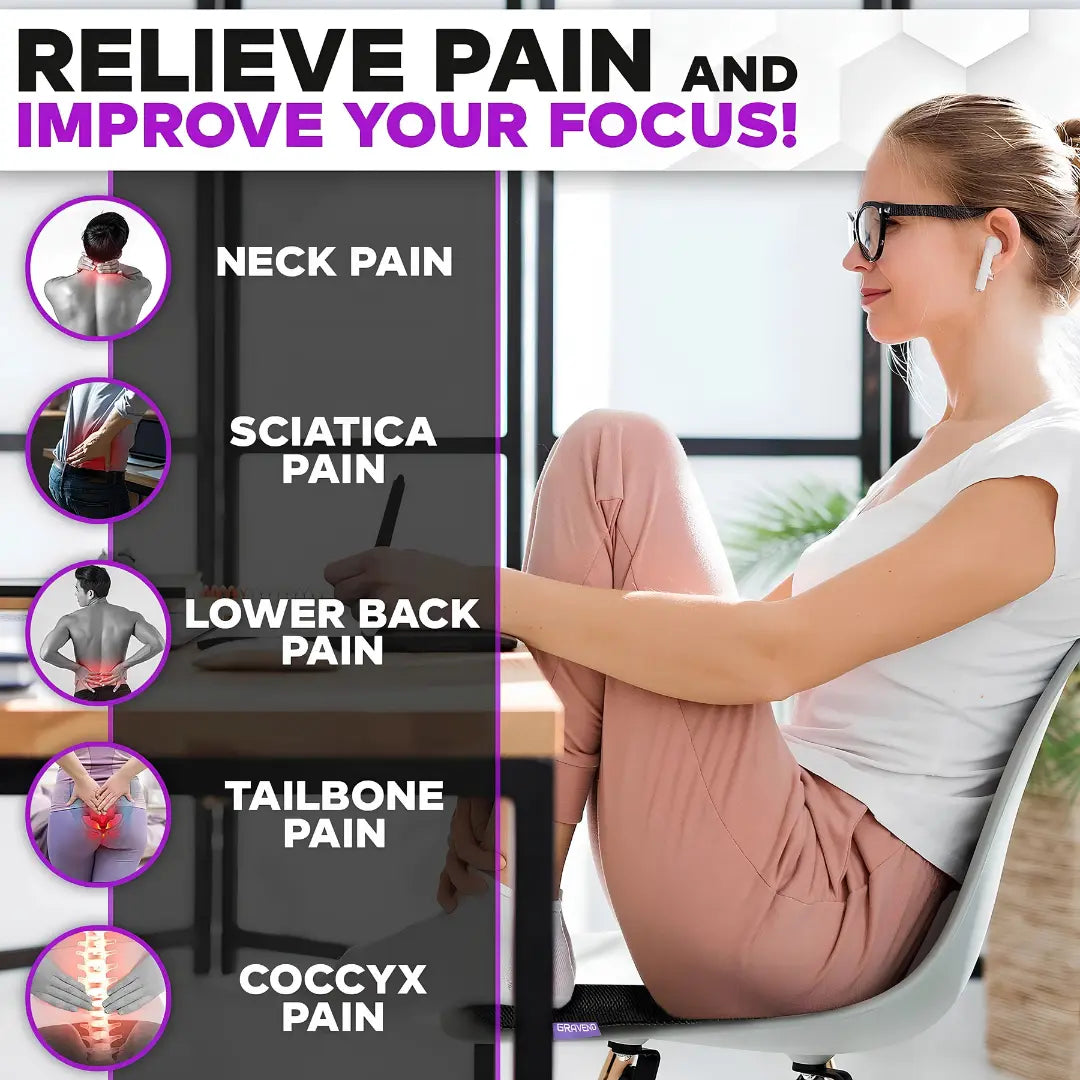 Extra Large Gel Seat Cushion for Cooling Comfort