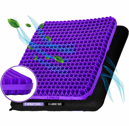 Extra Large Gel Seat Cushion for Cooling Comfort