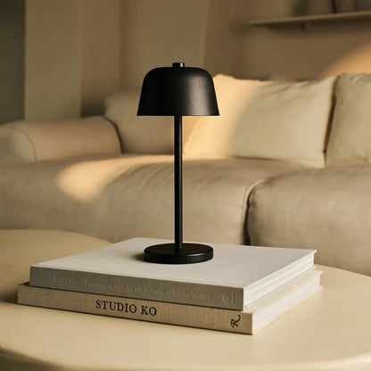 Sleek Rechargeable Metal Table Lamp with Touch Controls