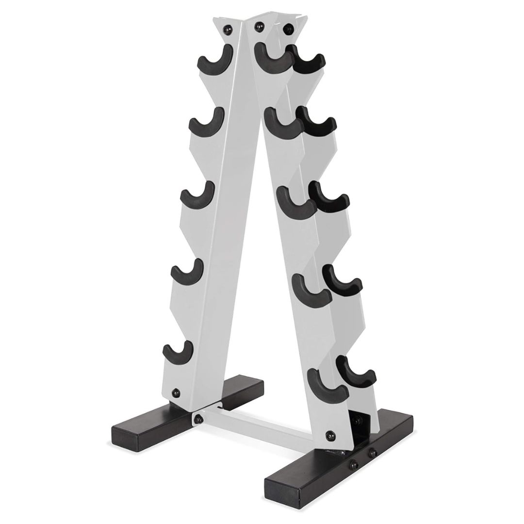 Compact Dumbbell Storage Rack for Home Gym Setup