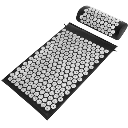 Back and Neck Acupressure Mat with Pillow for Full-Body Relief