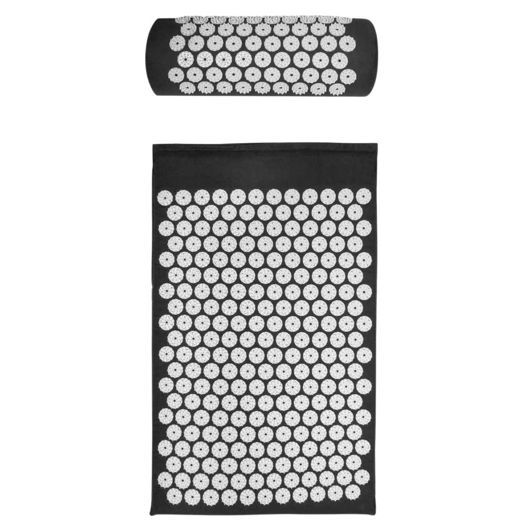 Back and Neck Acupressure Mat with Pillow for Full-Body Relief