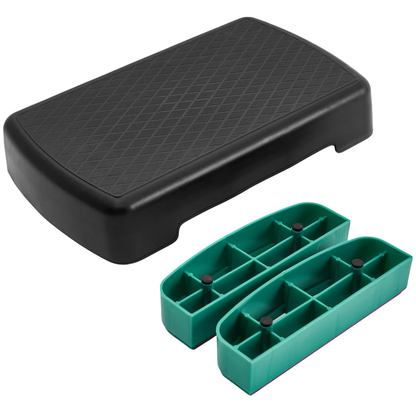 Home Workout Aerobic Step Platform with Two Adjustable Risers