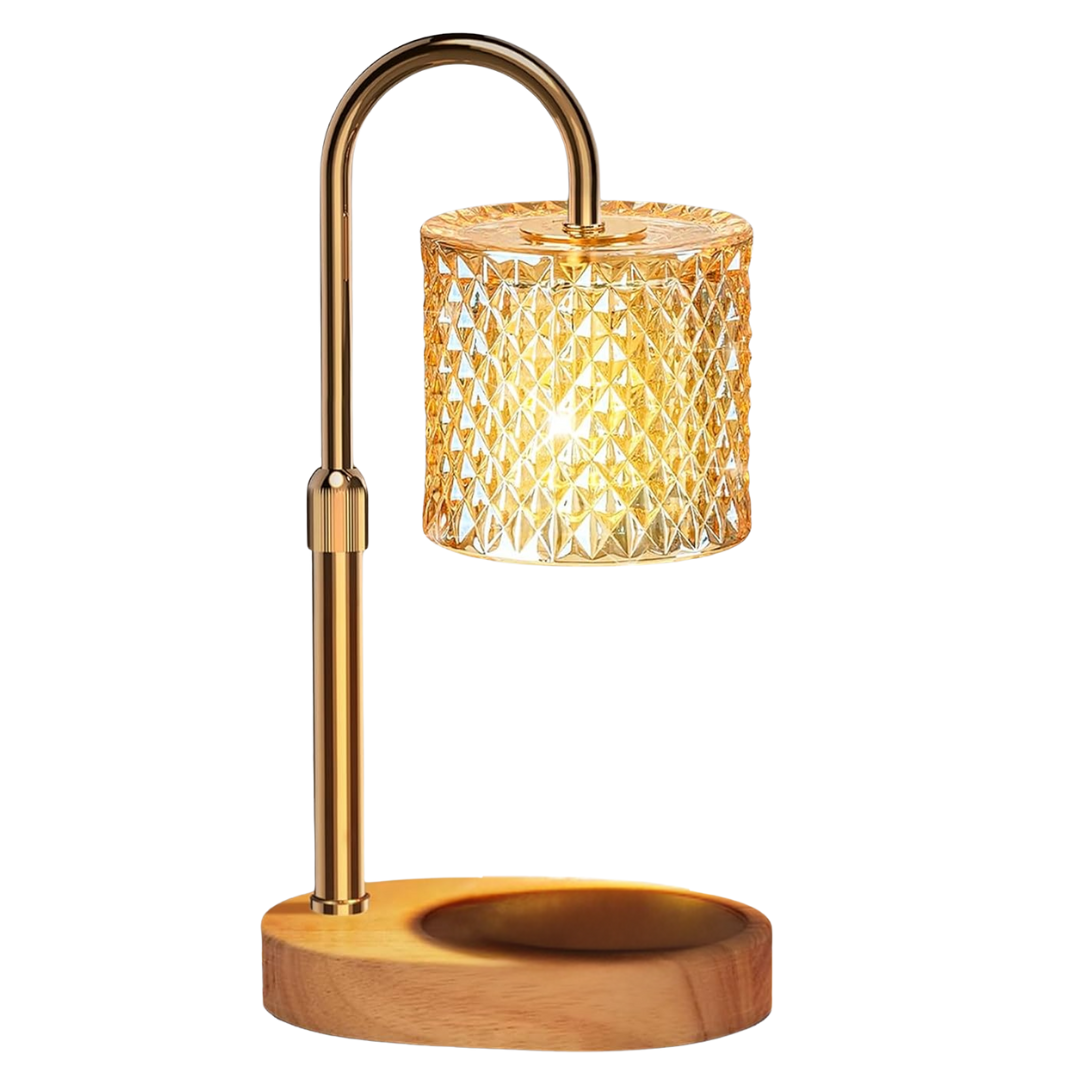 Candle Warmer Lamp with Adjustable Brightness and Timer Function