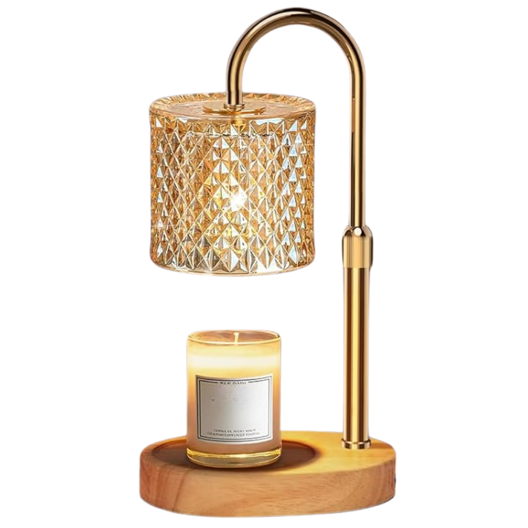 Candle Warmer Lamp with Adjustable Brightness and Timer Function