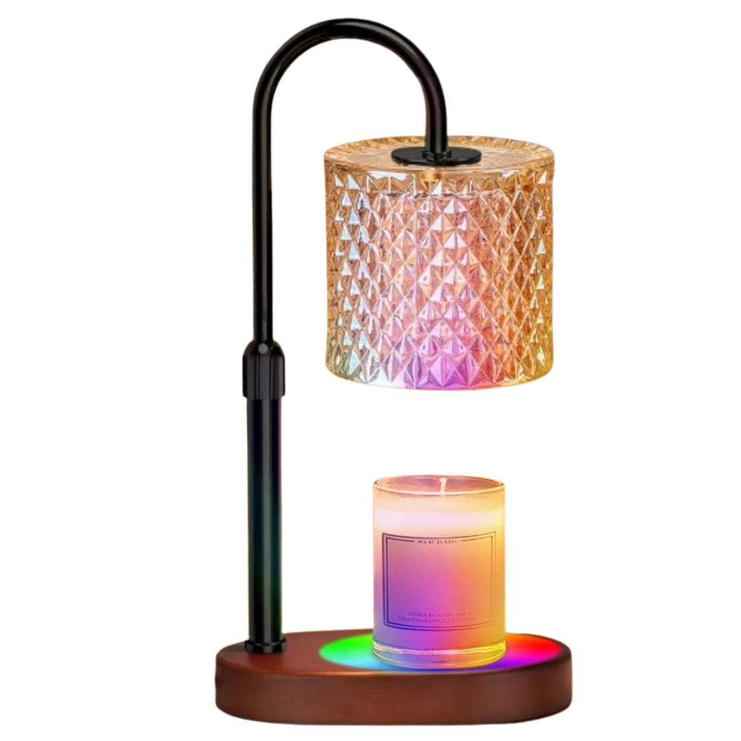 Candle Warmer Lamp with Adjustable Brightness and Timer Function