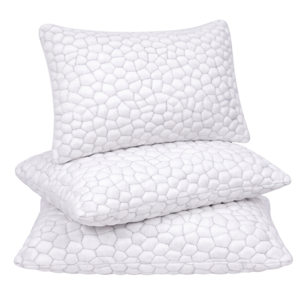 Memory Foam Bed Pillows with Adjustable Cooling Gel and Washable Cover