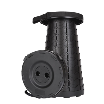 Telescopic Folding Stool for Travel, Hiking, and Camping – Adjustable