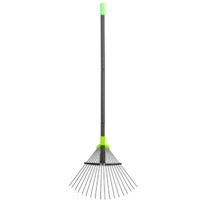 Expandable Head Metal Rake with Long Adjustable Handle