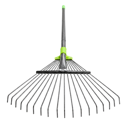 Expandable Head Metal Rake with Long Adjustable Handle