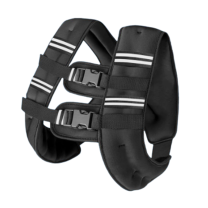 Reflective Striped Neoprene Weighted Vest with Adjustable Dual Straps