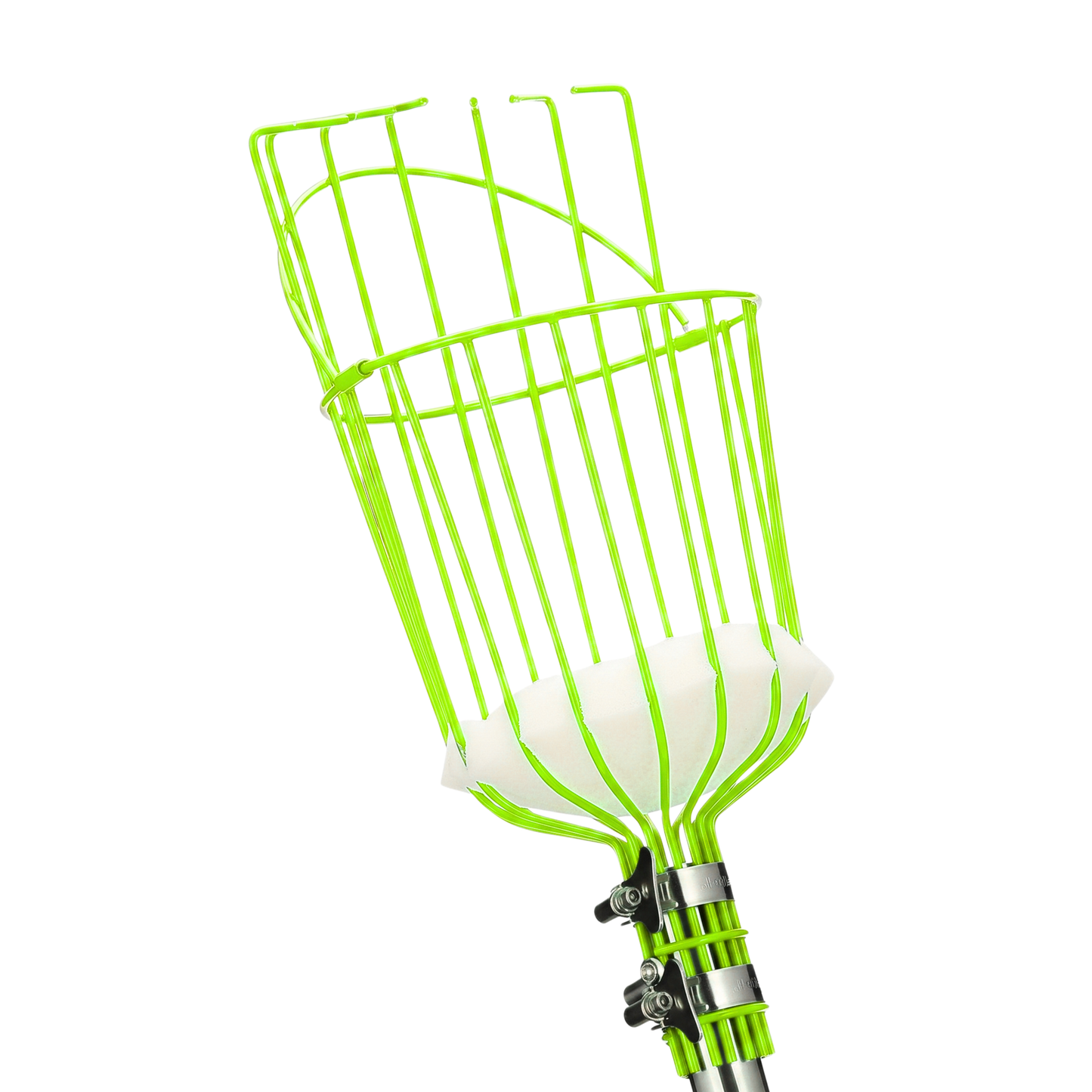 Telescoping Fruit Harvesting Pole with Basket Claw Made of Stainless Steel