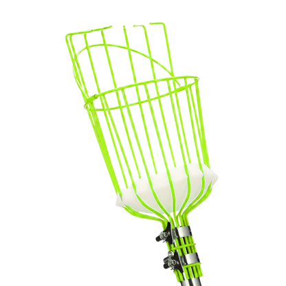 Telescoping Fruit Harvesting Pole with Basket Claw Made of Stainless Steel