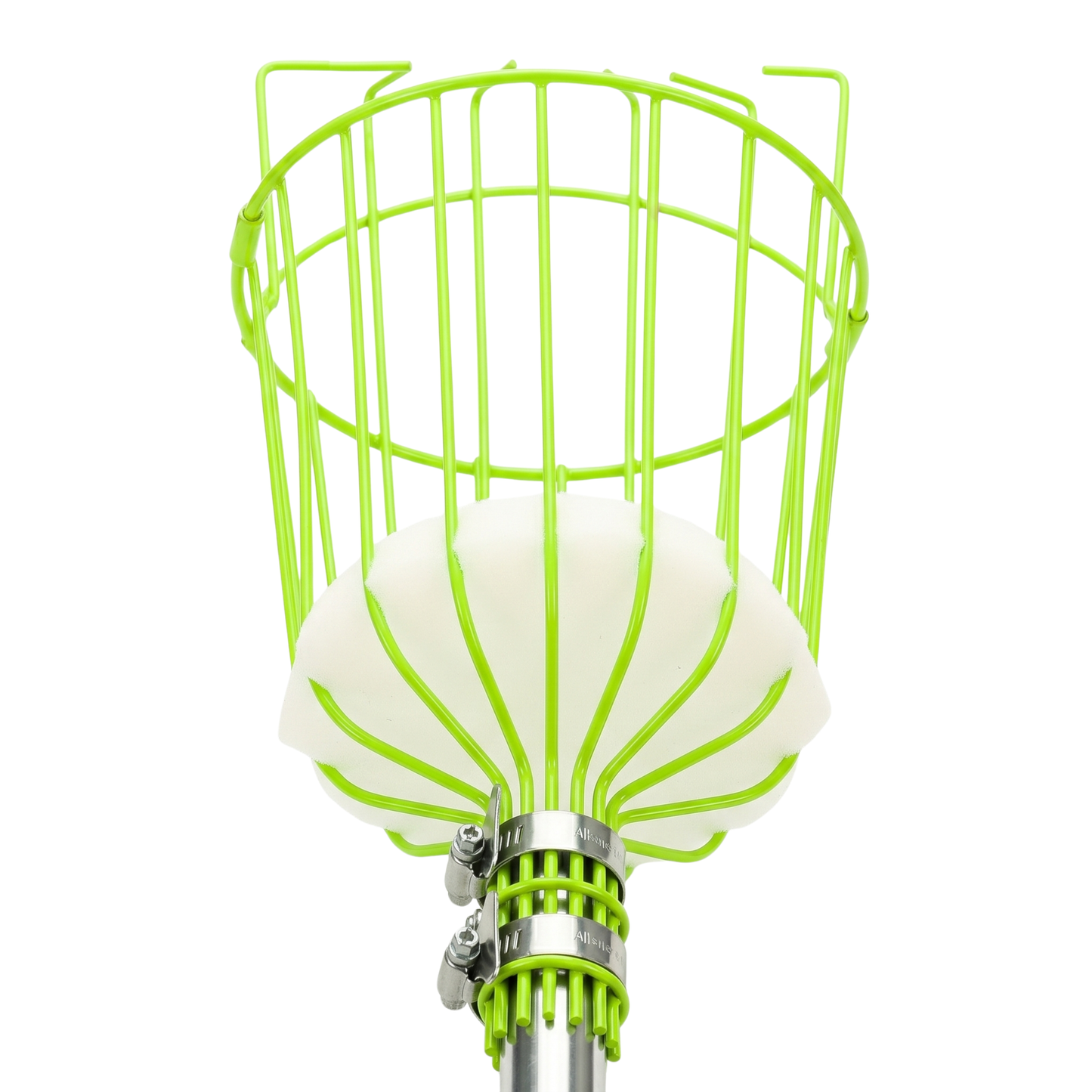 Telescoping Fruit Harvesting Pole with Basket Claw Made of Stainless Steel