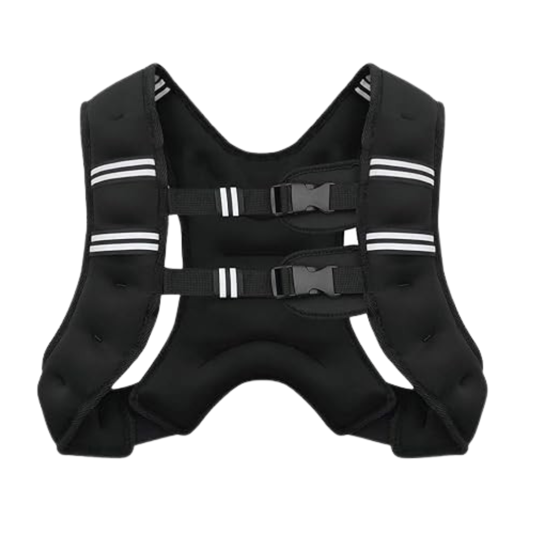 Reflective Strap Weighted Training Vest with Adjustable Fit