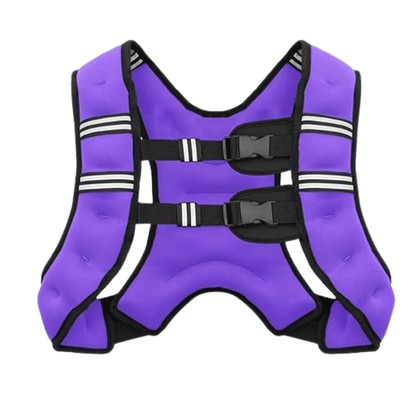 Reflective Strap Weighted Training Vest with Adjustable Fit