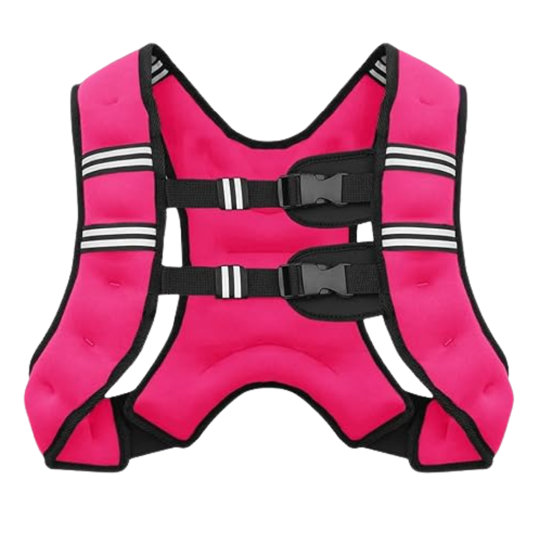 Reflective Strap Weighted Training Vest with Adjustable Fit